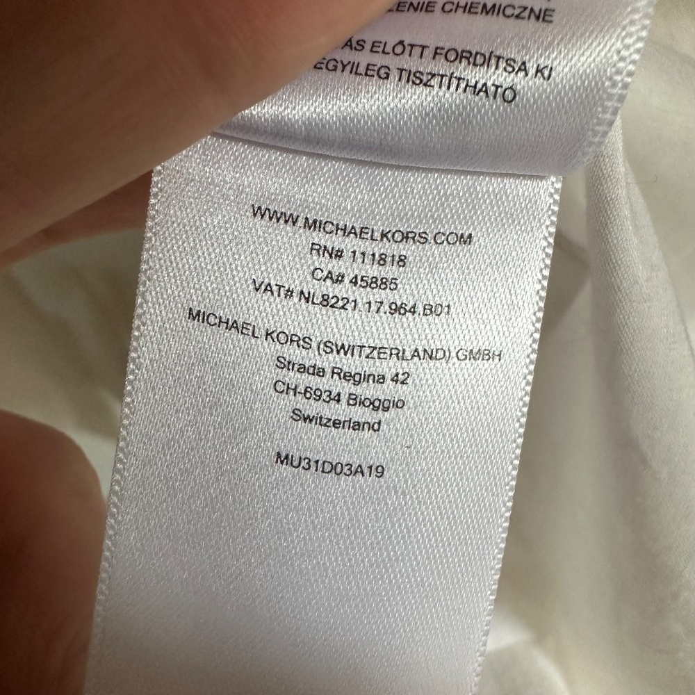 Michael Michael Kors White Linen Blazer Gem